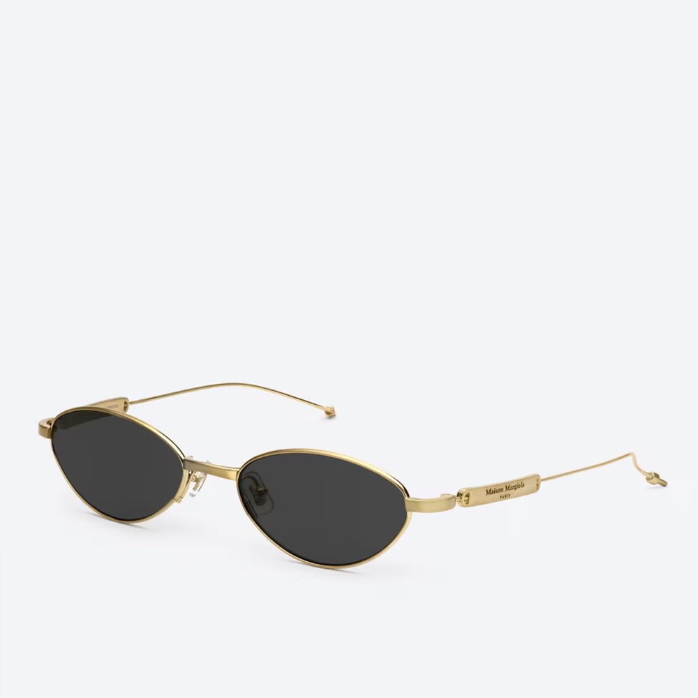 GENTLE MONSTER x Maison Margiela Gold Oval Sunglasses